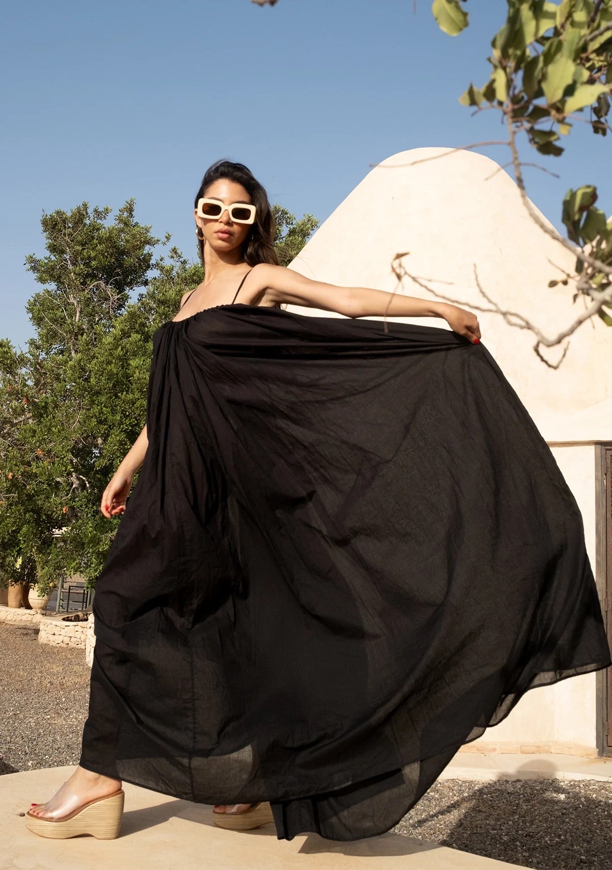 Tiny İp Askılı Geniş Kesim Elbise