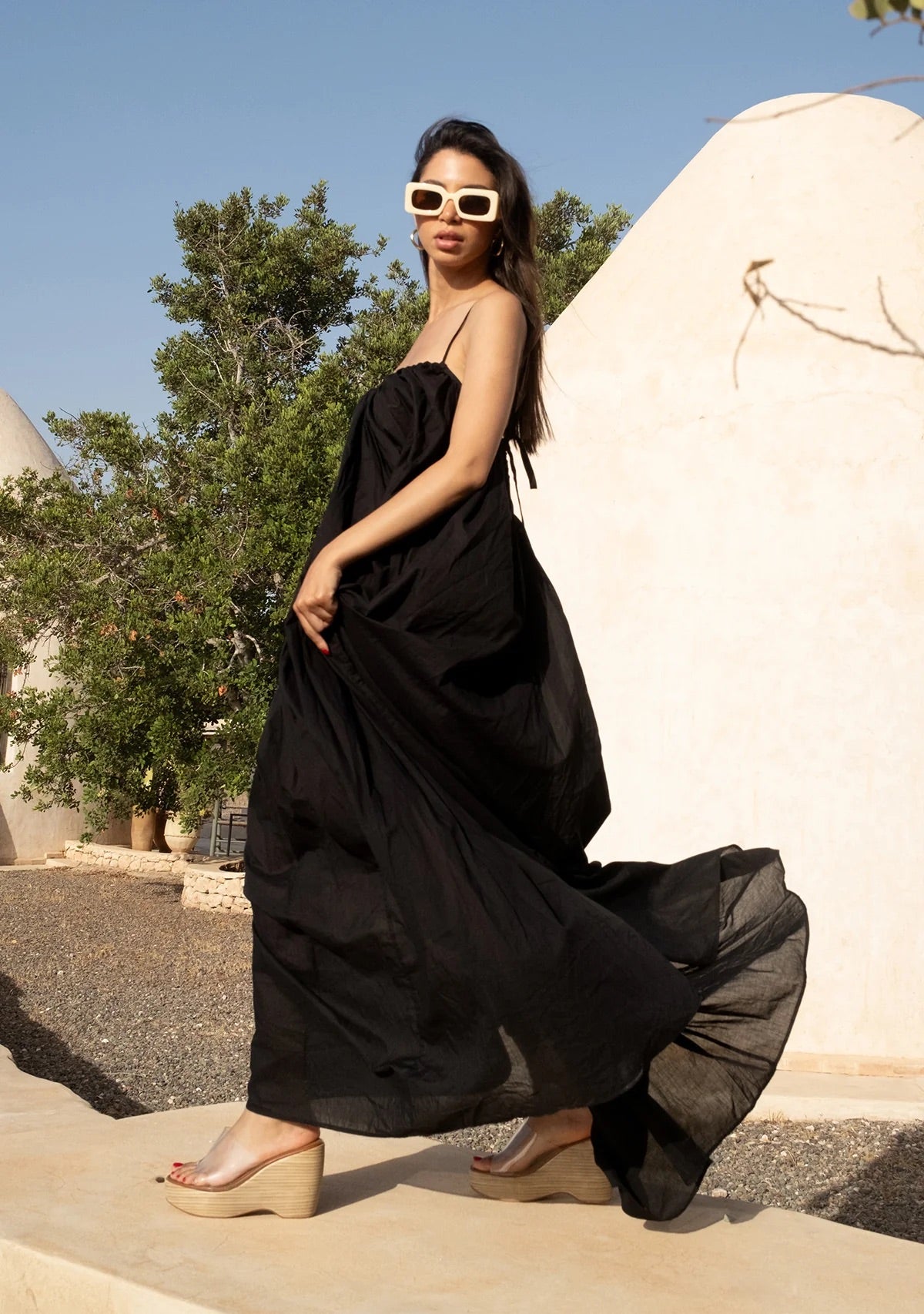 Tiny İp Askılı Geniş Kesim Elbise