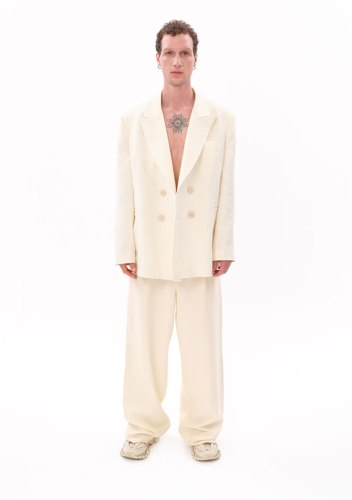 Tiny Beyaz Tencel™ Blazer ana görünüm