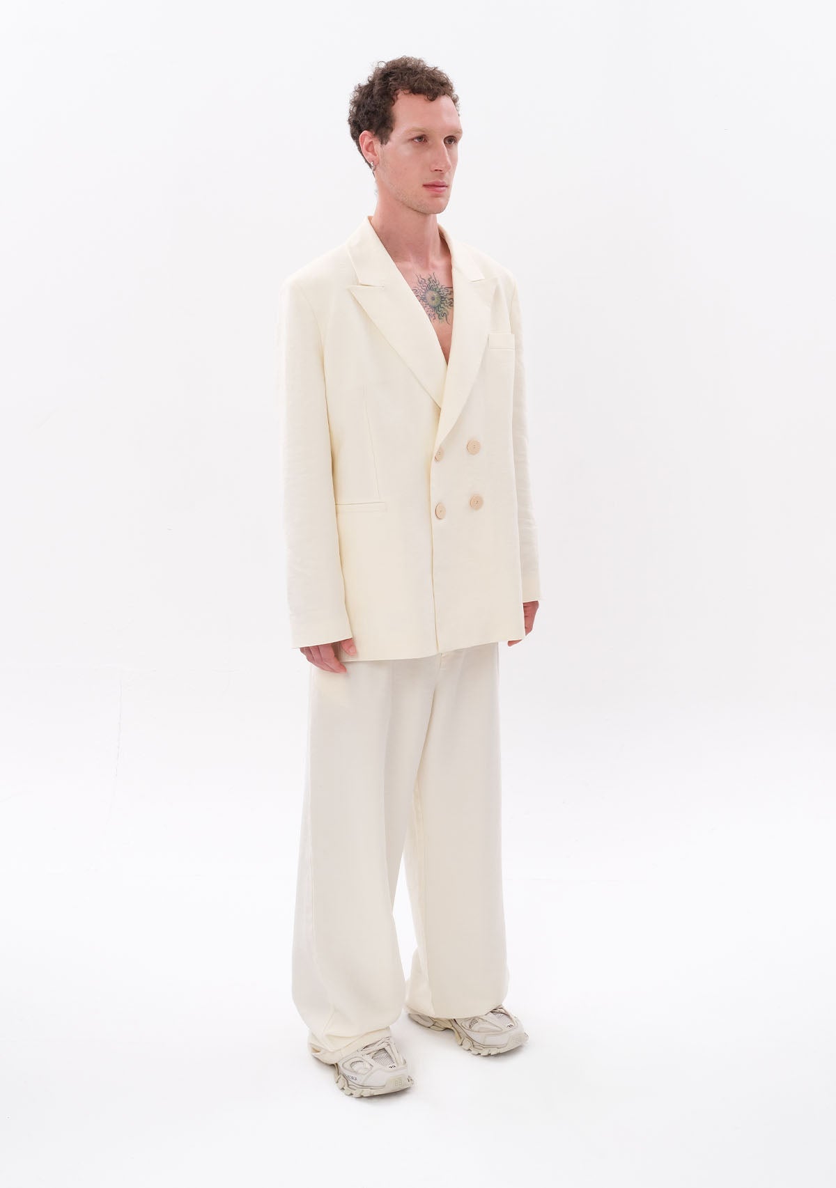 Tiny Beyaz Tencel™ Blazer görünüm 8