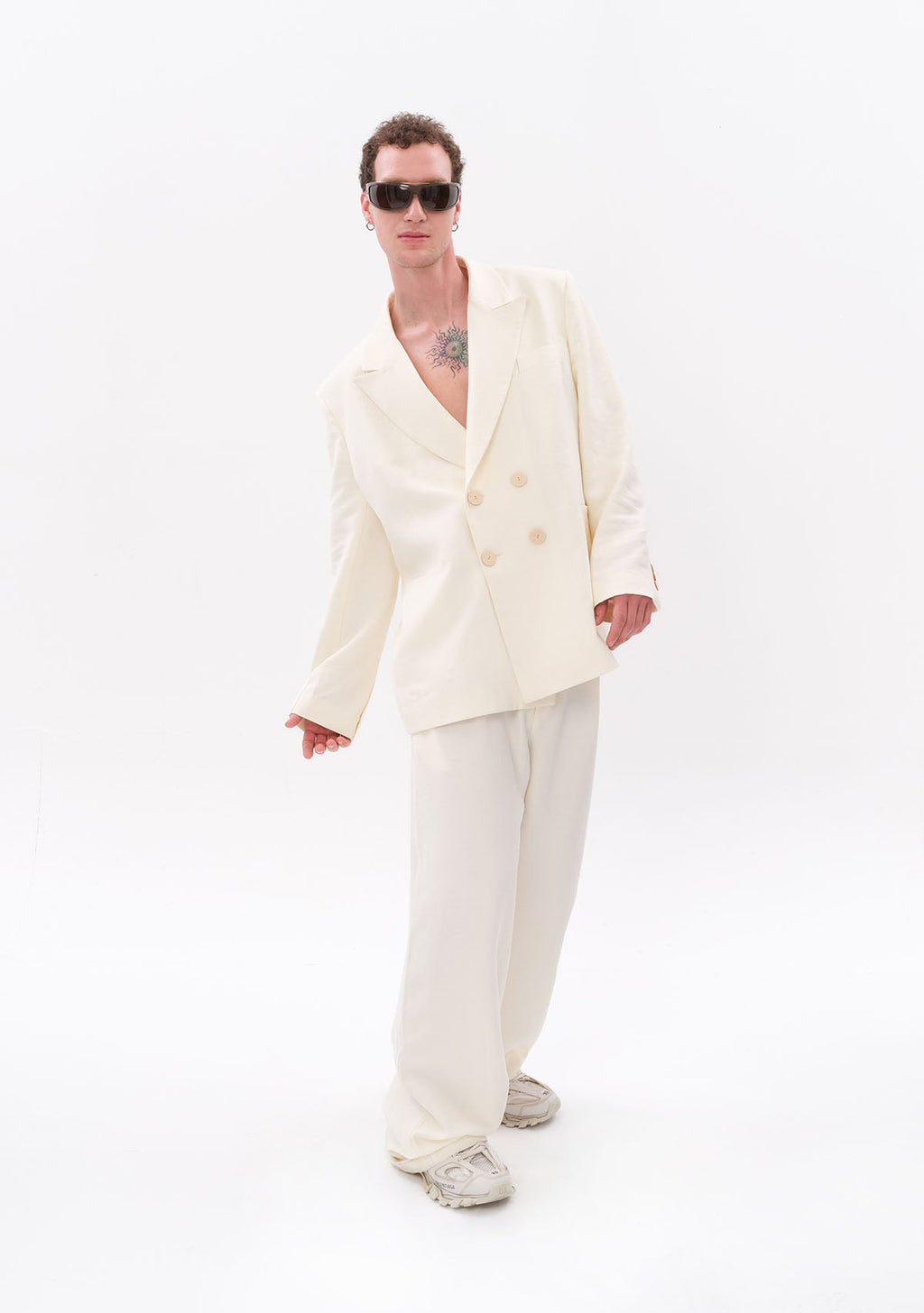 Tiny Beyaz Tencel™ Blazer görünüm 9