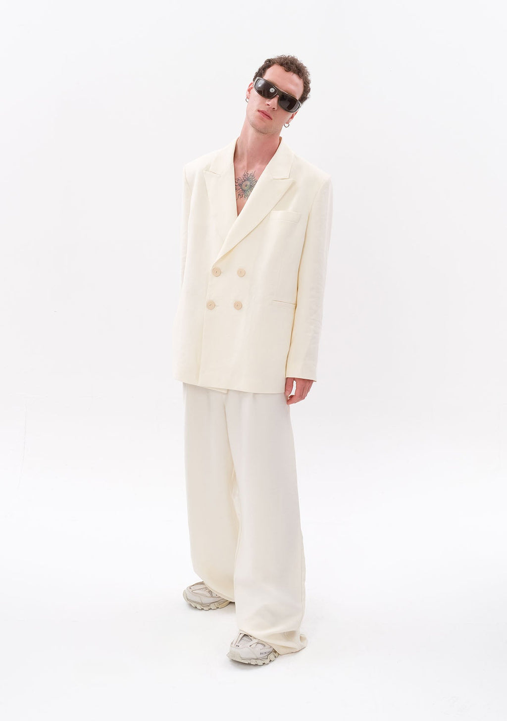 Tiny Beyaz Tencel™ Blazer görünüm 10