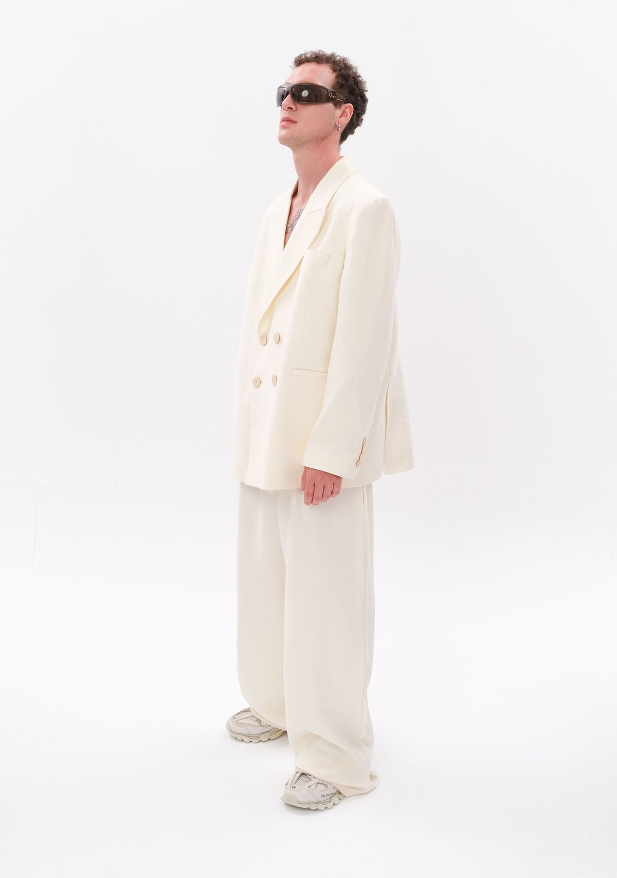 Tiny Beyaz Tencel™ Blazer görünüm 11
