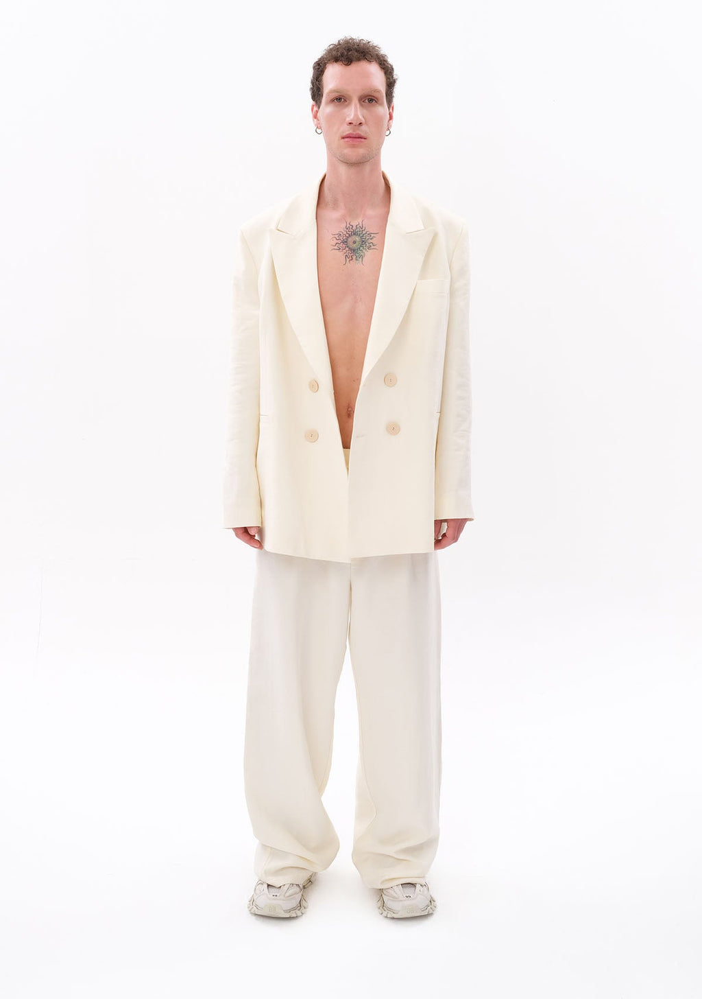 Tiny Beyaz Tencel™ Blazer görünüm 3