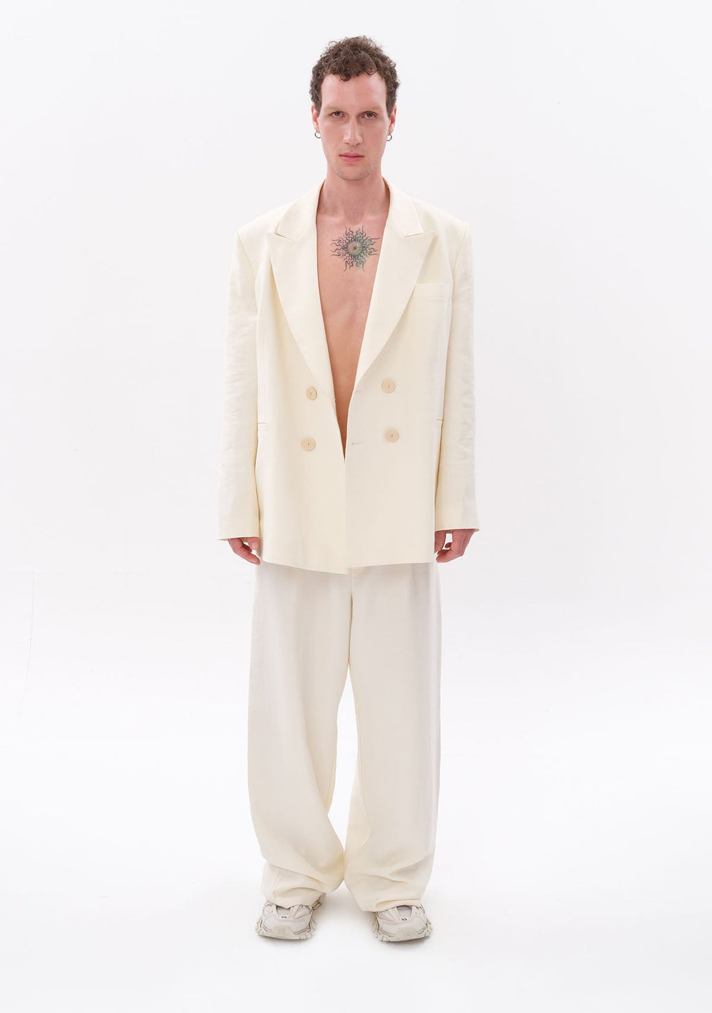 Tiny Beyaz Tencel™ Blazer görünüm 4