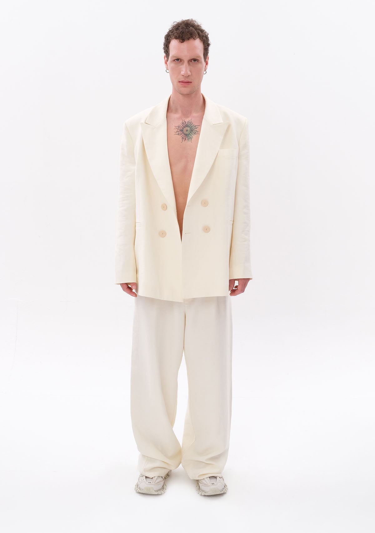 Tiny Beyaz Tencel™ Blazer görünüm 4