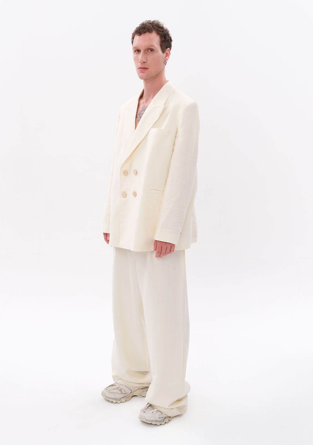 Tiny Beyaz Tencel™ Blazer görünüm 5