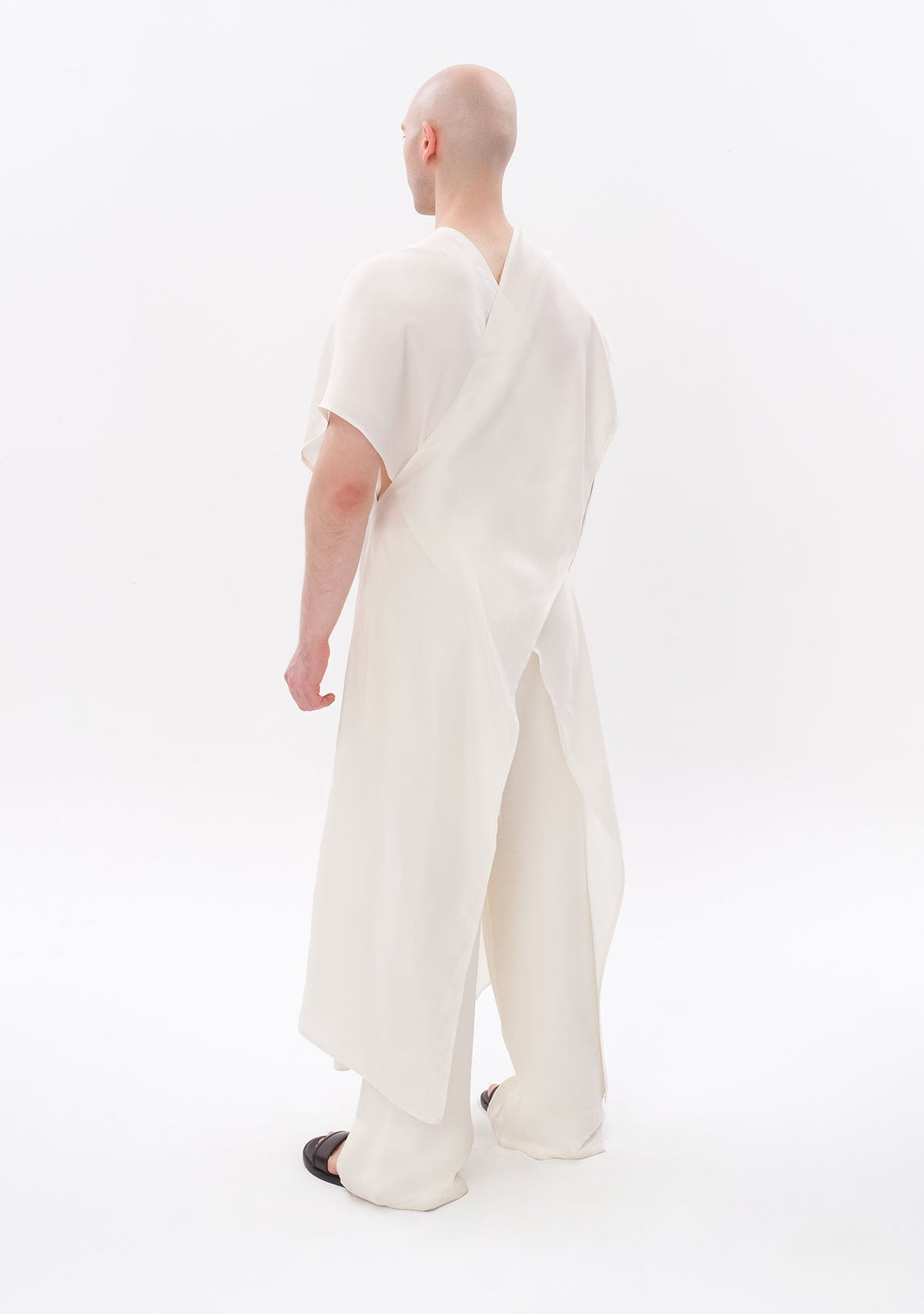 Tiny Beyaz Luxe Tencel™ Elbise görünüm 9