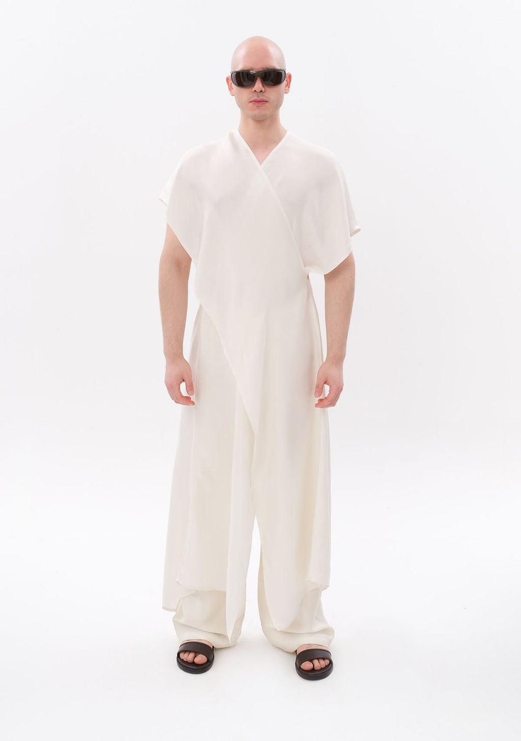 Tiny Beyaz Luxe Tencel™ Elbise görünüm 10