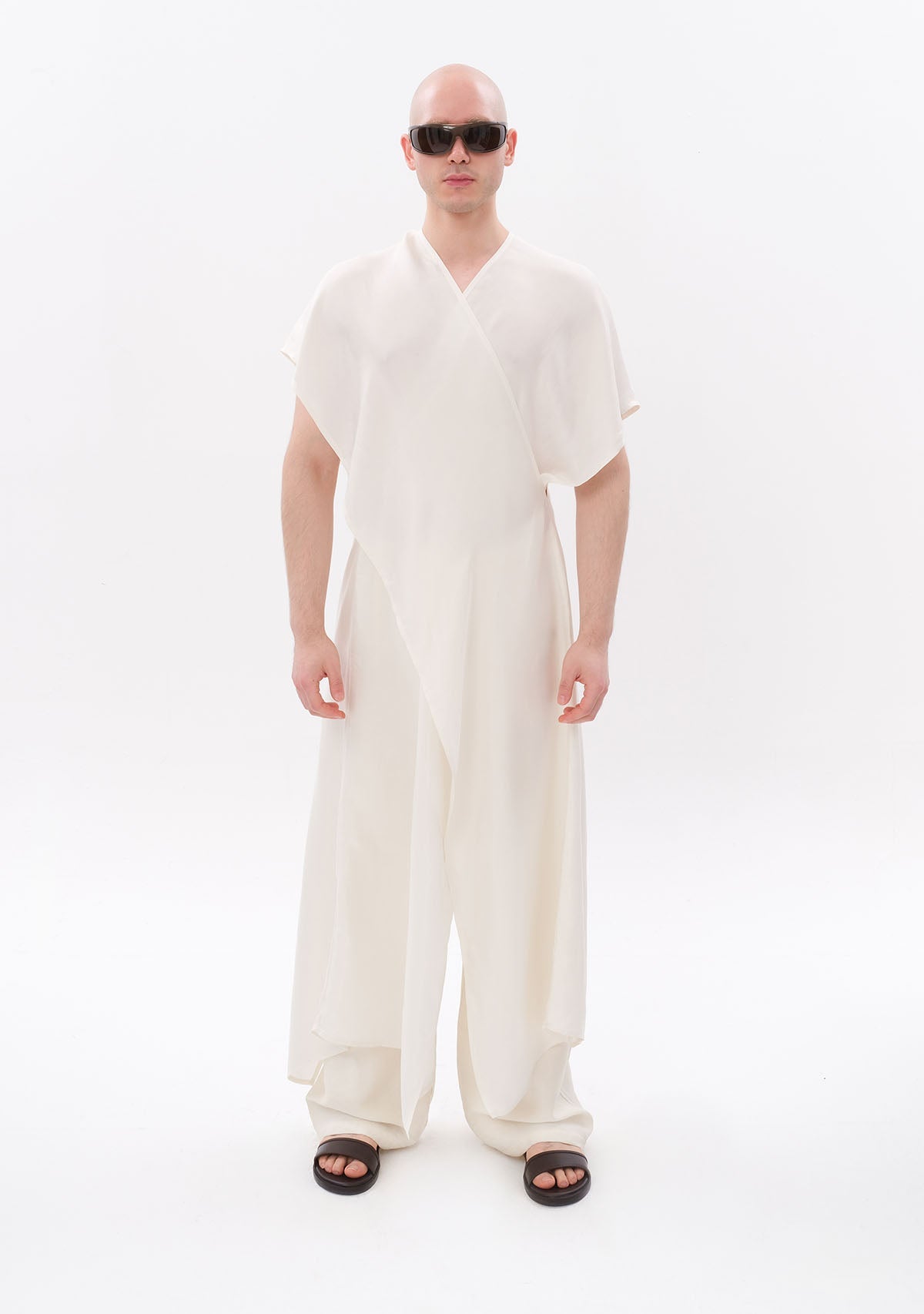 Tiny Beyaz Luxe Tencel™ Elbise görünüm 10