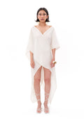 Tiny Beyaz Luxe Tencel™ Elbise ana görünüm