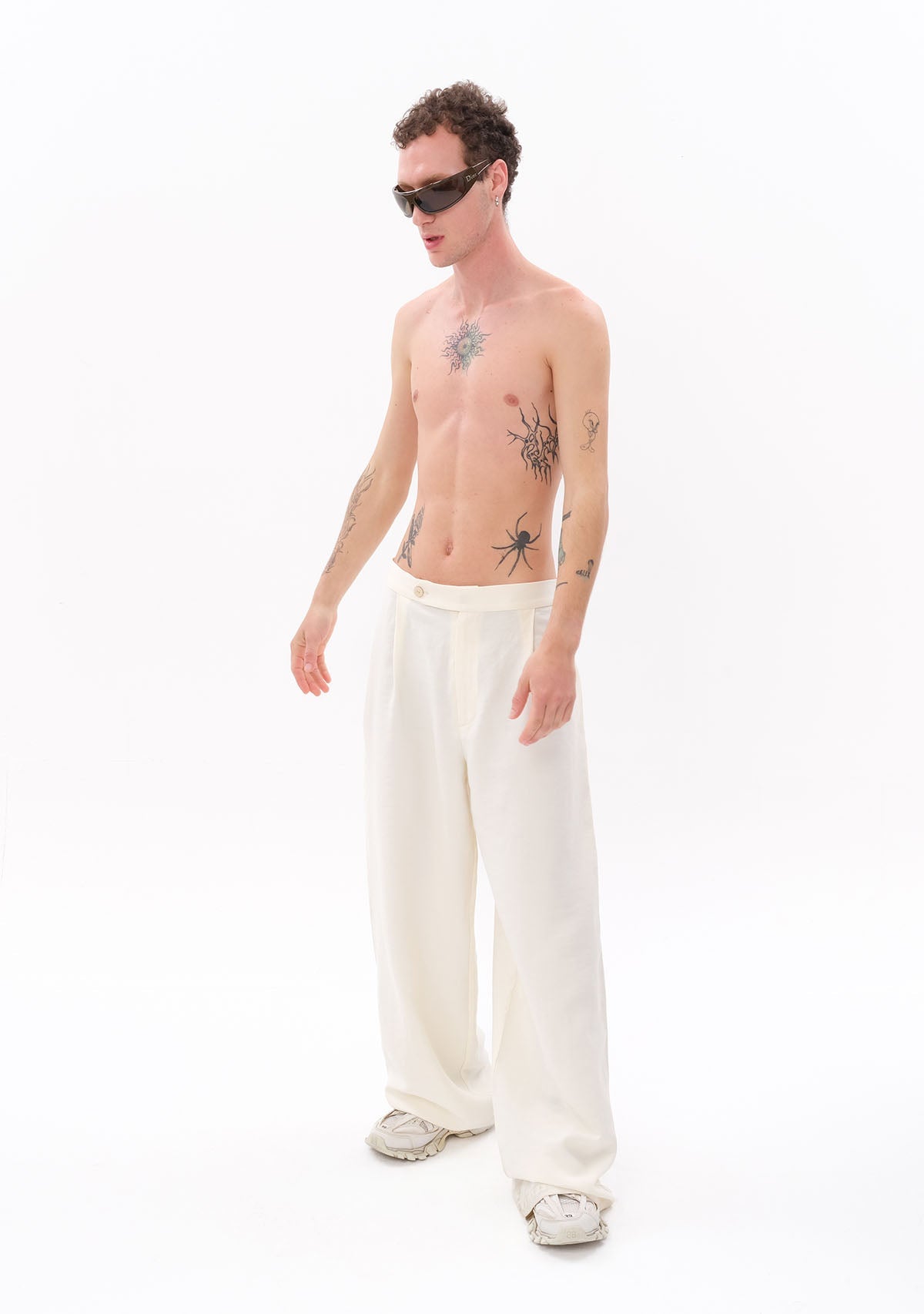 Tiny Beyaz Tencel™ Pantolon görünüm 4