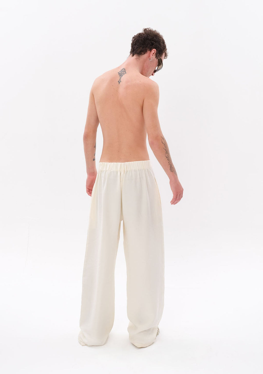 Tiny Beyaz Tencel™ Pantolon görünüm 5