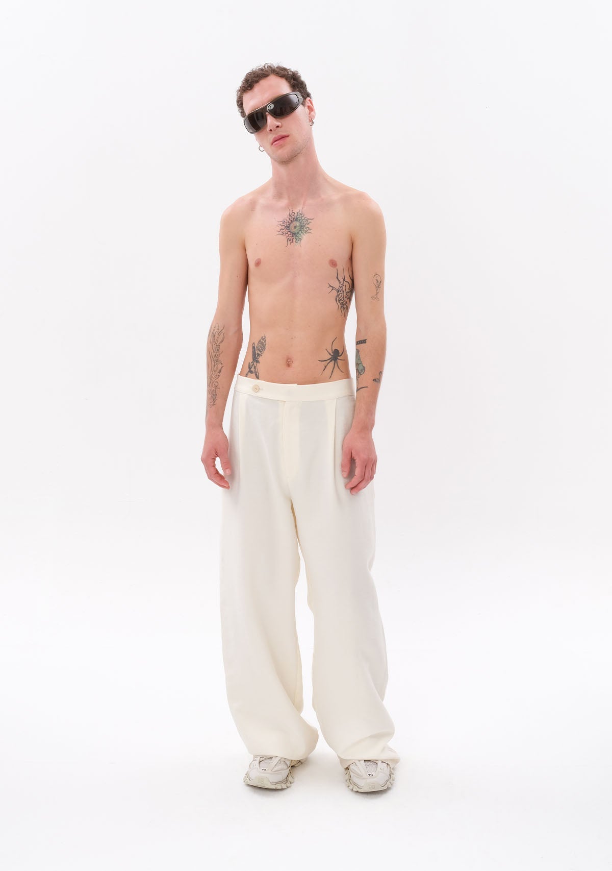 Tiny Beyaz Tencel™ Pantolon görünüm 3