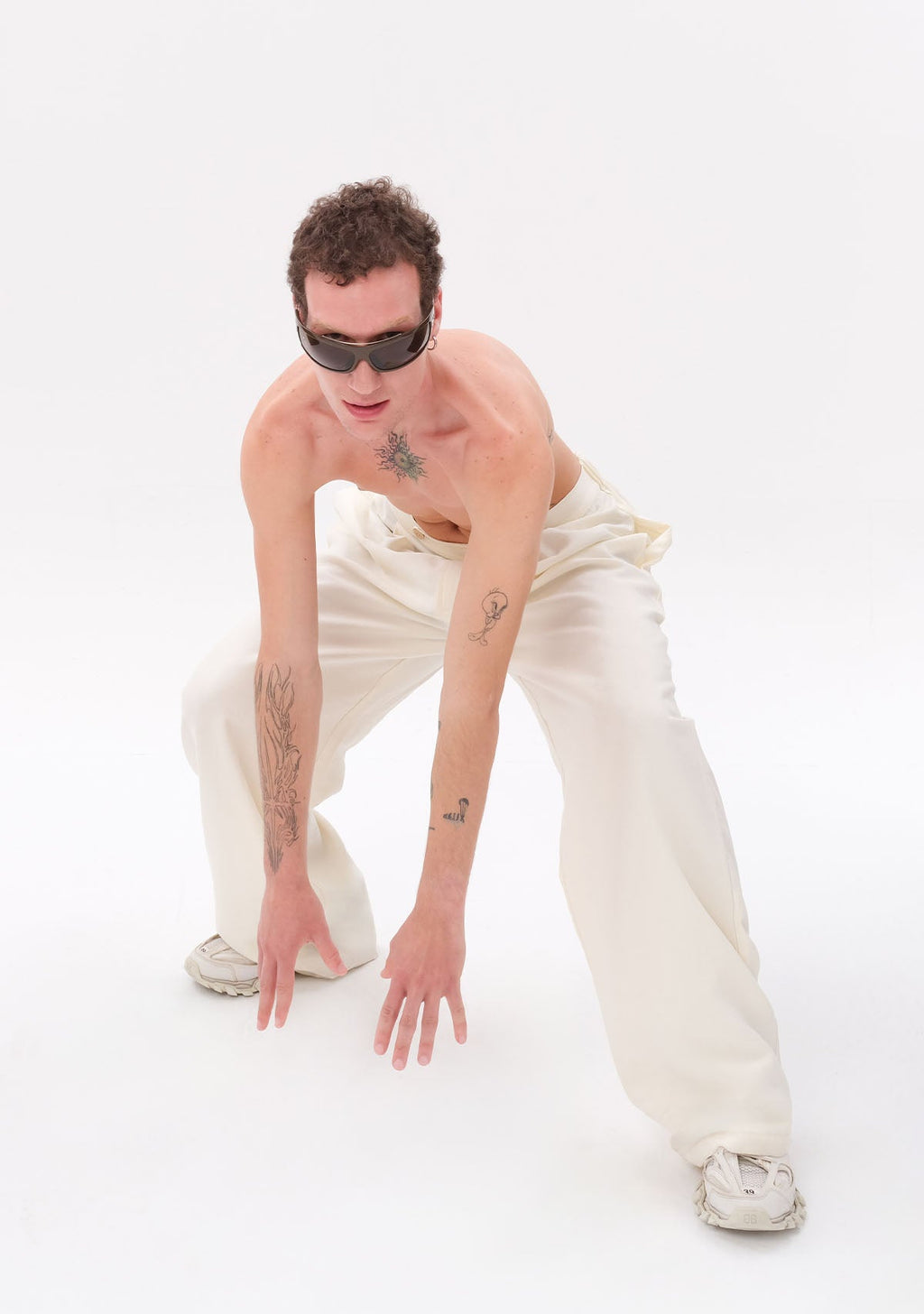 Tiny Beyaz Tencel™ Pantolon görünüm 7