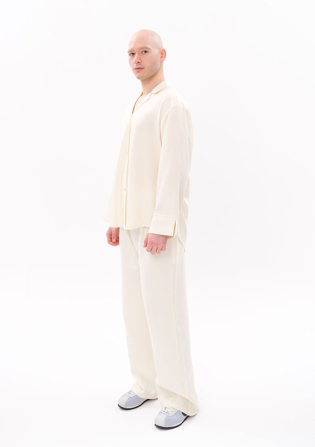 Tiny Beyaz Tencel™ Oversize Gömlek görünüm 3