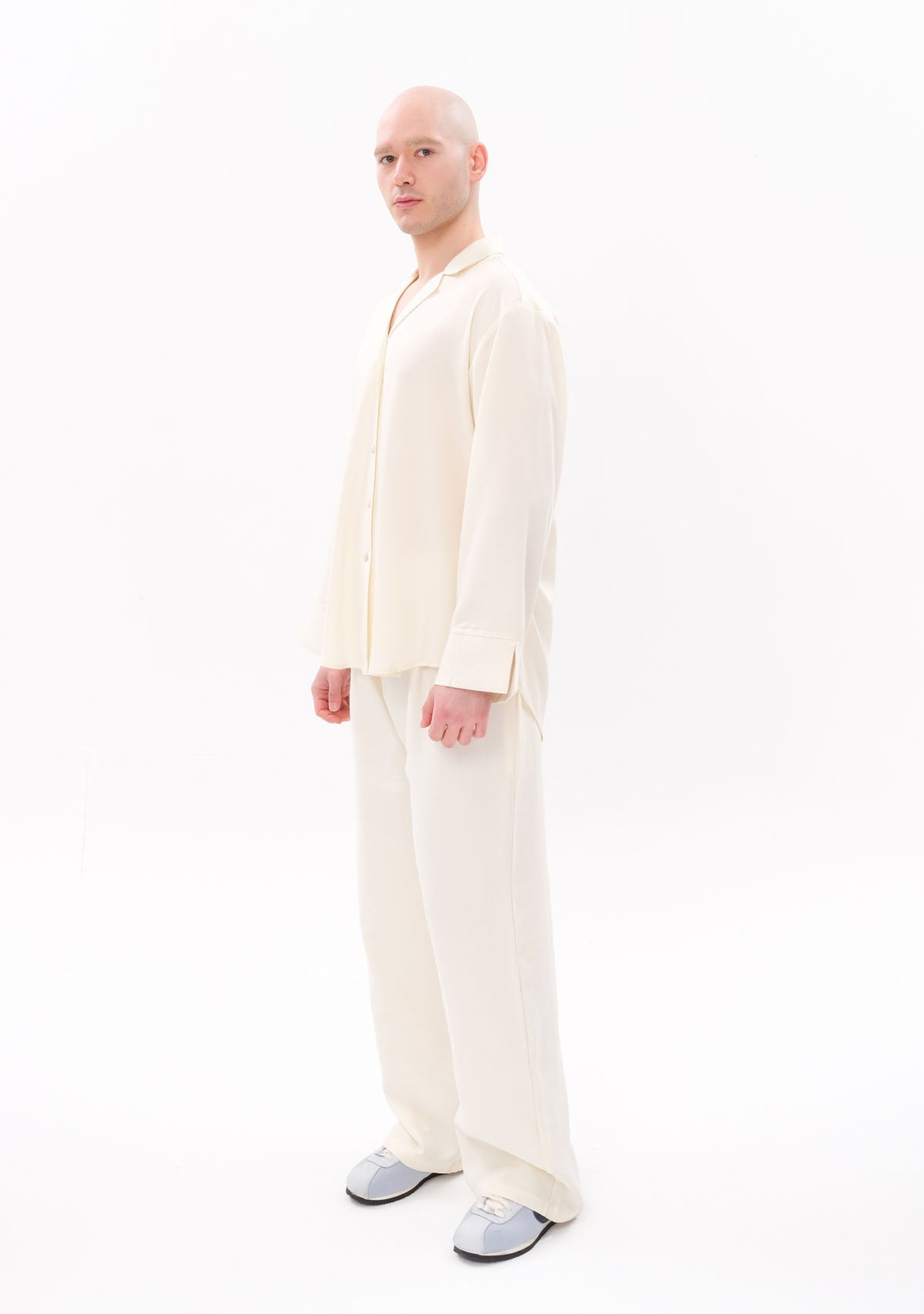Tiny Beyaz Tencel™ Oversize Gömlek görünüm 3