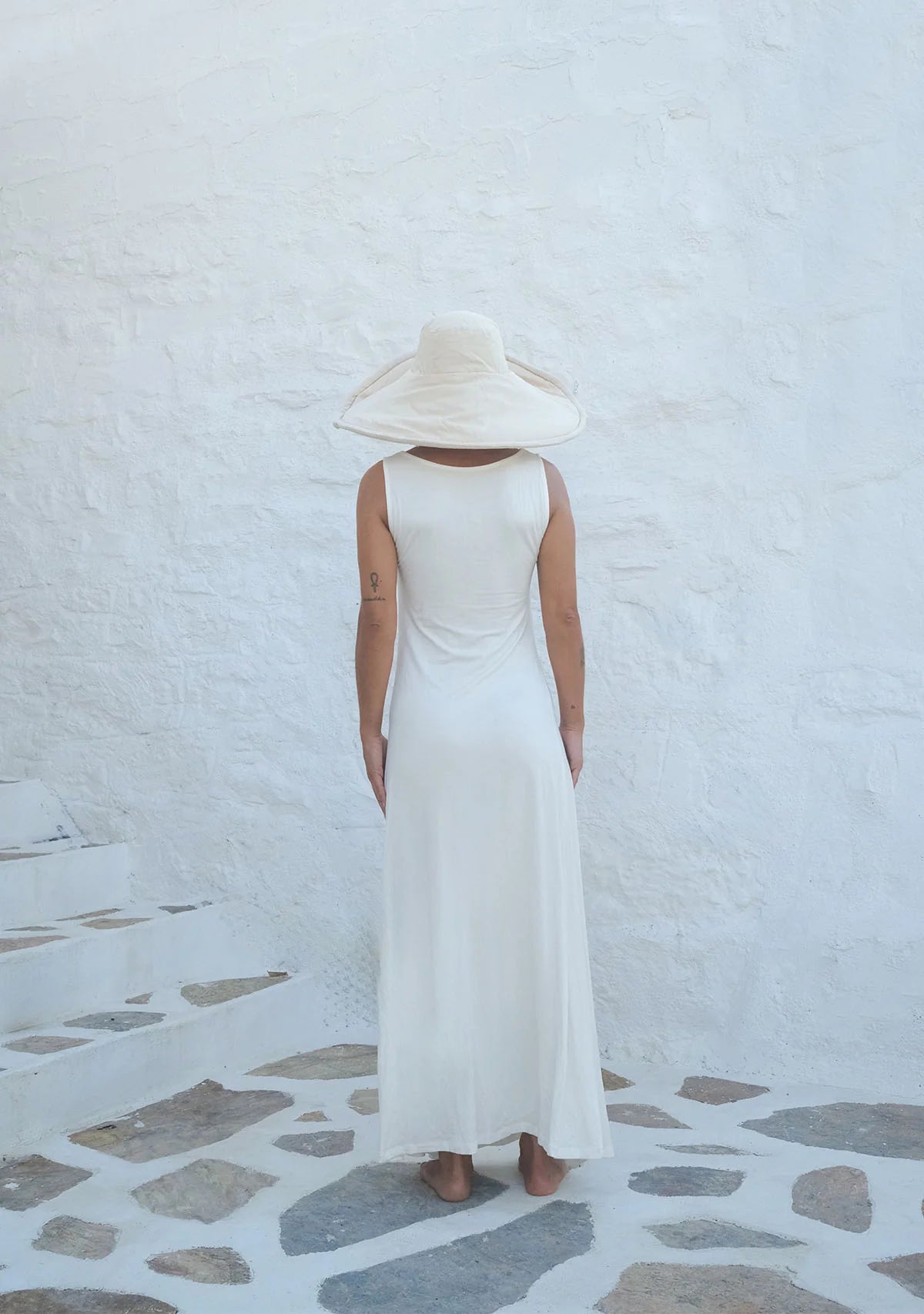 Tiny Deep Split Soft Sleeveless Dress