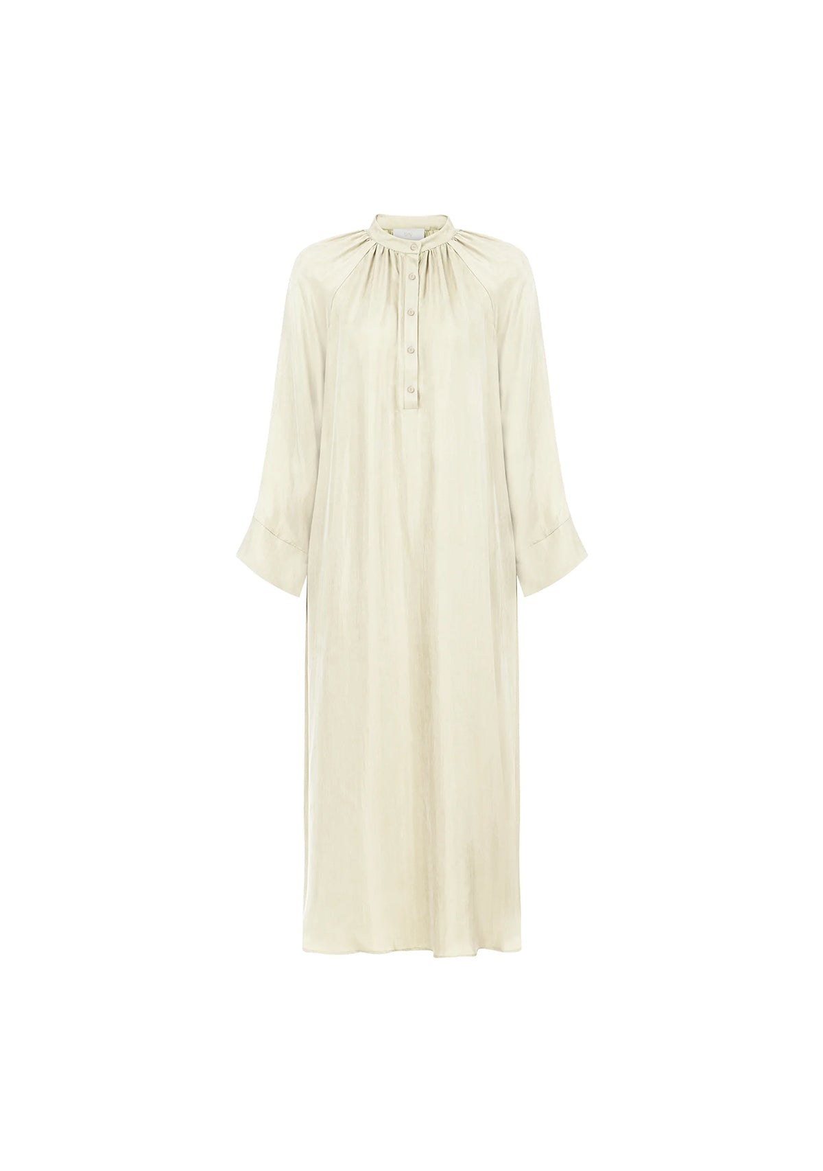 Tiny Beyaz Luxe Tencel™ Reglan Kol Elbise görünüm 17
