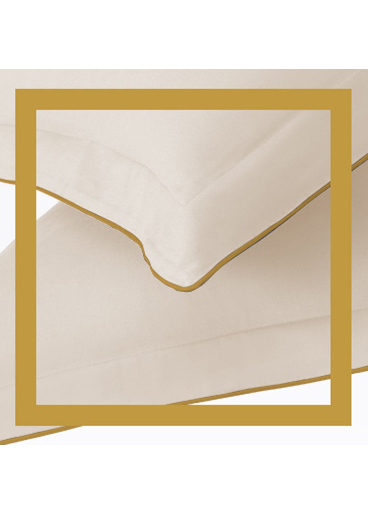 Hayra Bal Biyeli Bej Pamuk Saten 2'li Oxford Yastık Kılıfı 50 × 70+5 cm - görsel 3