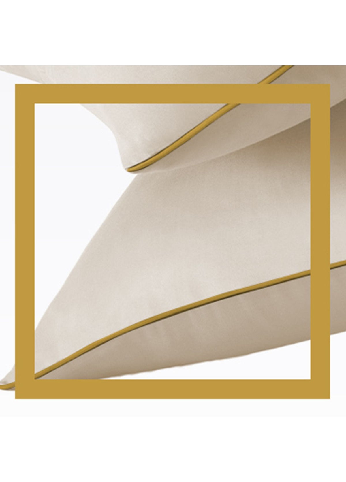 Hayra Bal Biyeli Bej Pamuk Saten 2'li Yastık Kılıfı 50 × 70 cm - görsel 3