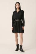 Utopian Kemer Detaylı Mini Gömlek Elbise