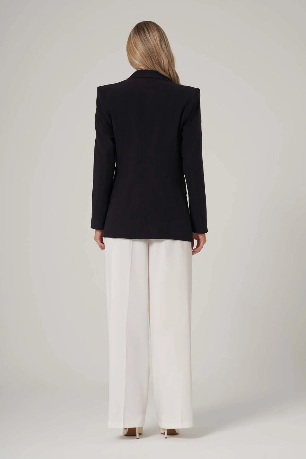 Utopian Çift Düğmeli Gold Detaylı Blazer Ceket