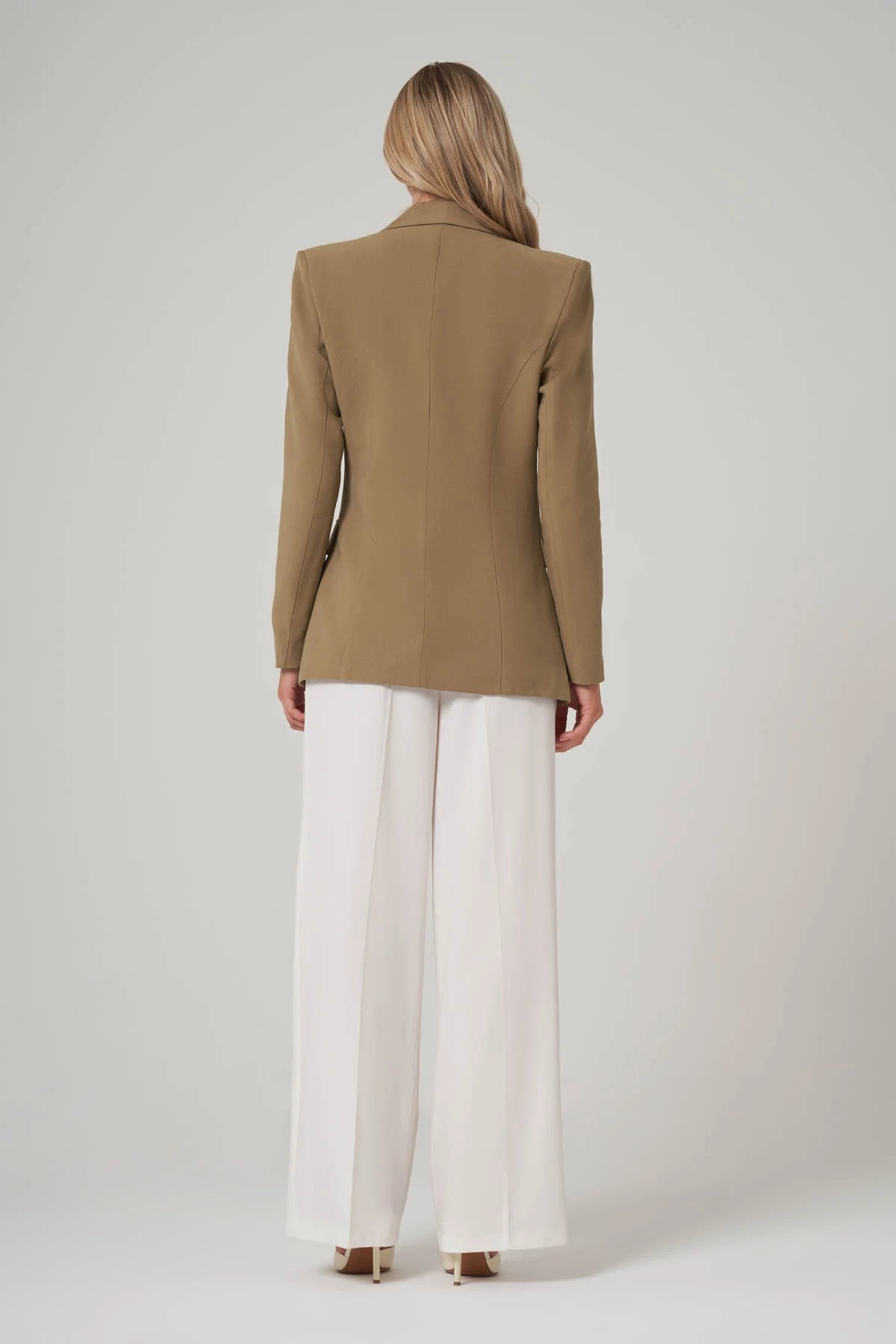 Utopian Çift Düğmeli Gold Detaylı Blazer Ceket