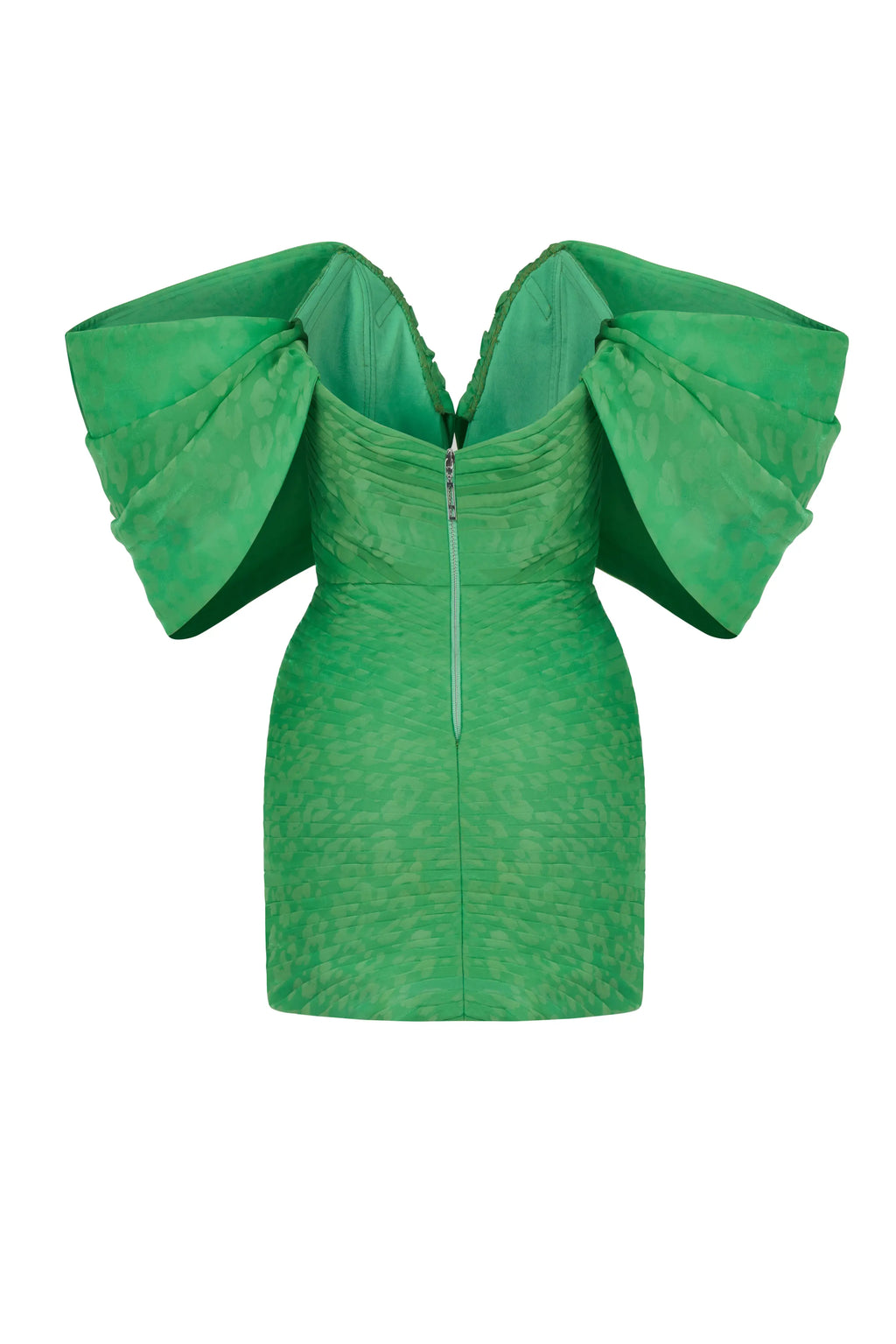 Haleia Leopar Desenli Drapeli Mini Elbise