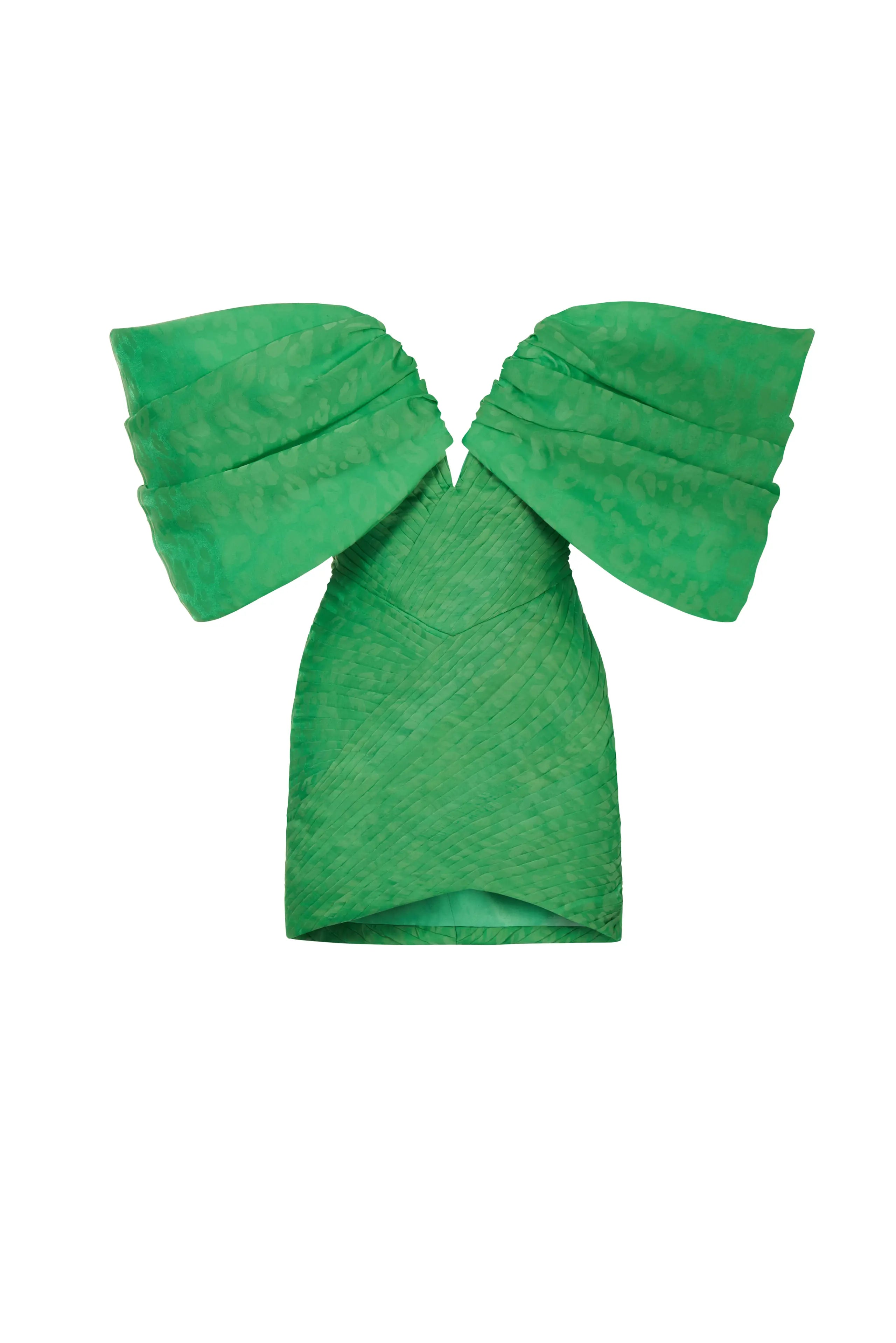 Haleia Leopar Desenli Drapeli Mini Elbise