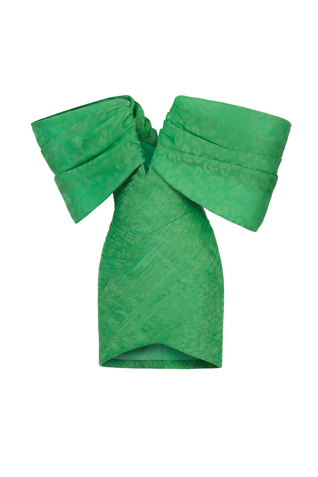 Haleia Leopar Desenli Drapeli Mini Elbise