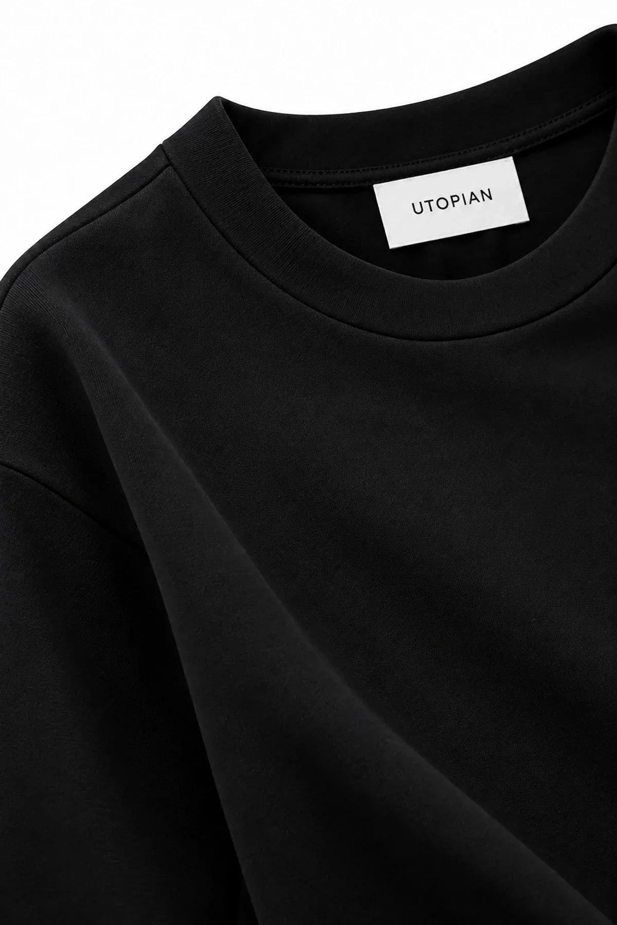 Utopian Yarasa Kol Deri Kemer Detaylı Bluz görünüm 3