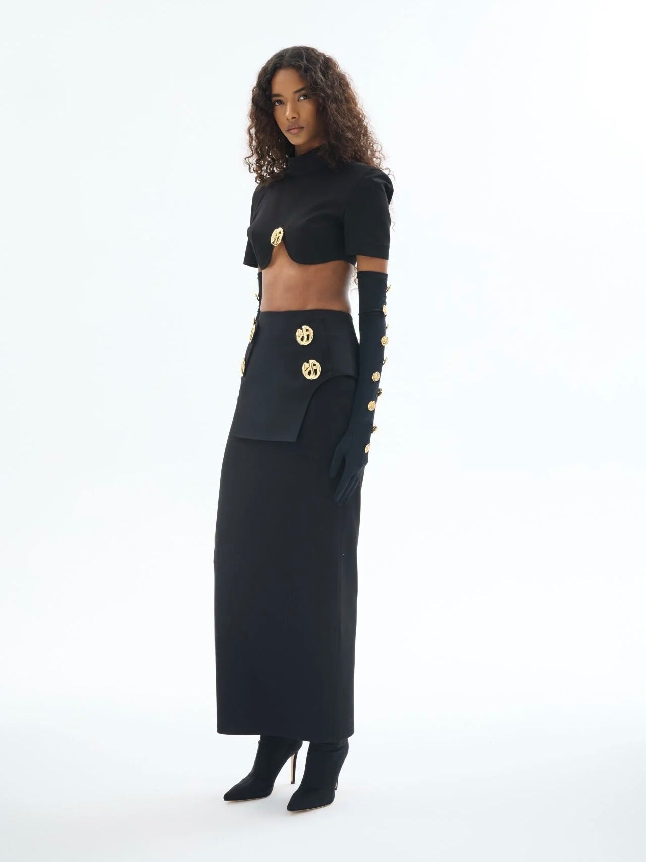 Gaia n Uranos Kısa Kollu Crop Top