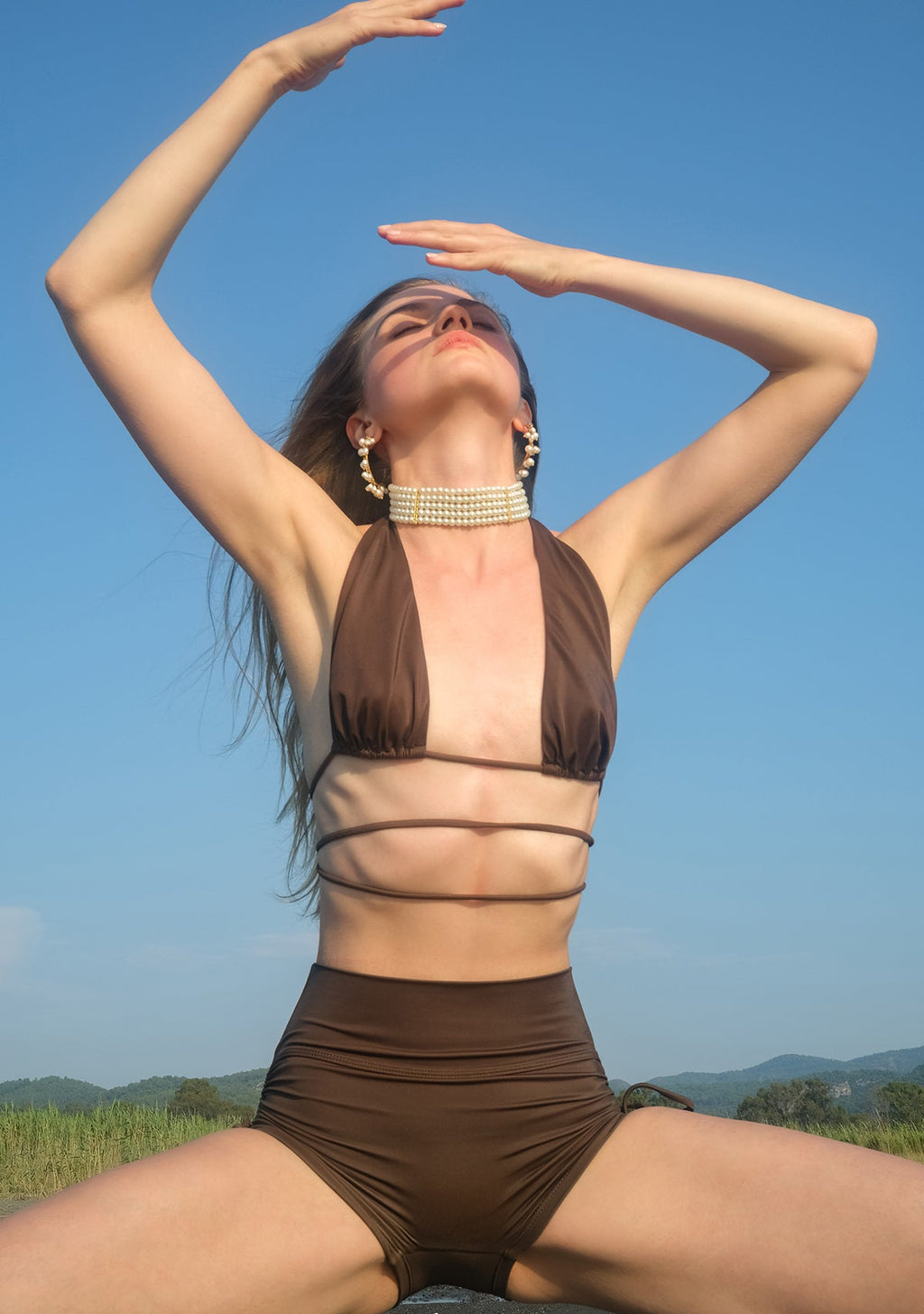 Tiny Kahverengi Bağlamalı Bikini Üstü görünüm 4
