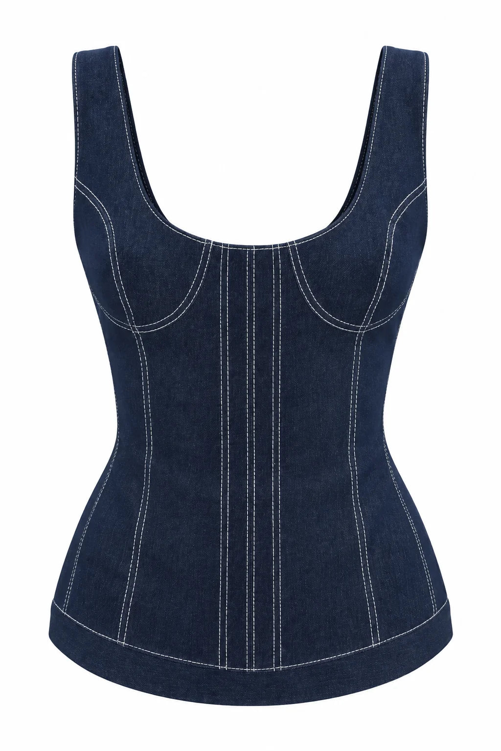 Gaia n Uranos Denim Korse Büstiyer dekupe görünüm