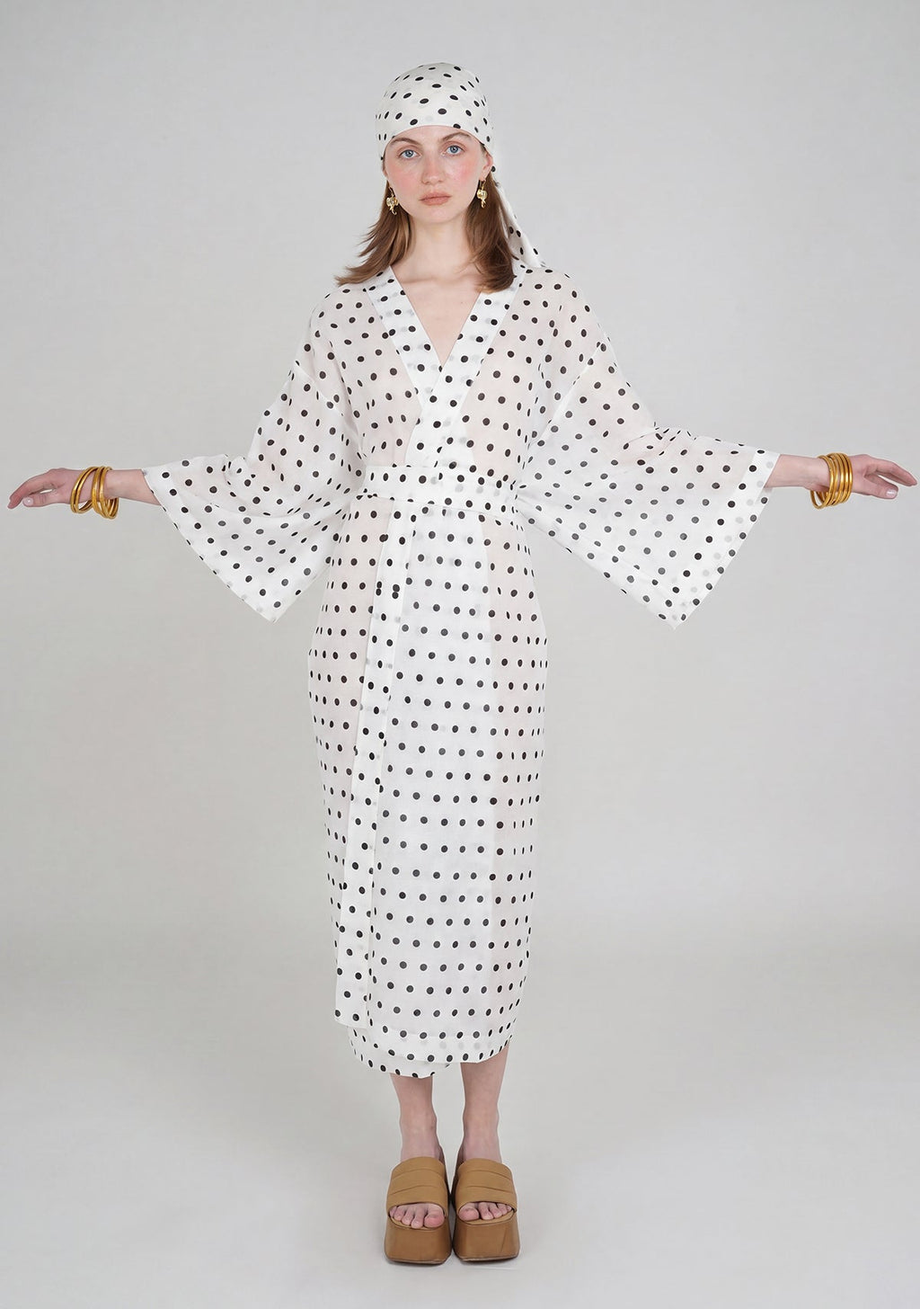 Tiny Polka Kimono görünüm 2