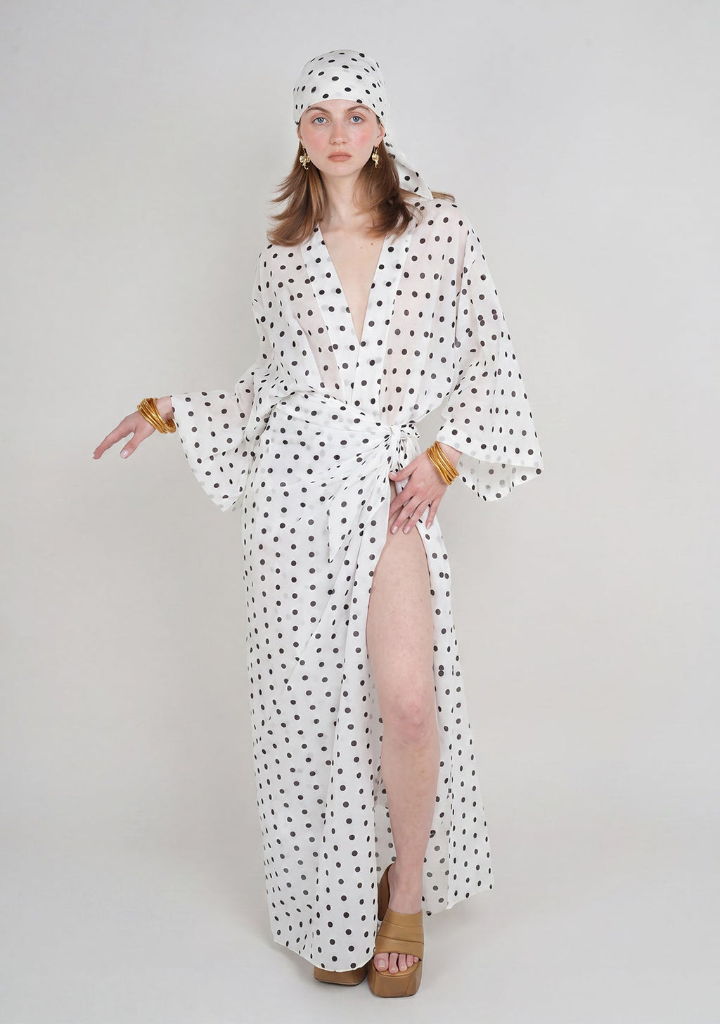 Tiny Polka Kimono görünüm 5