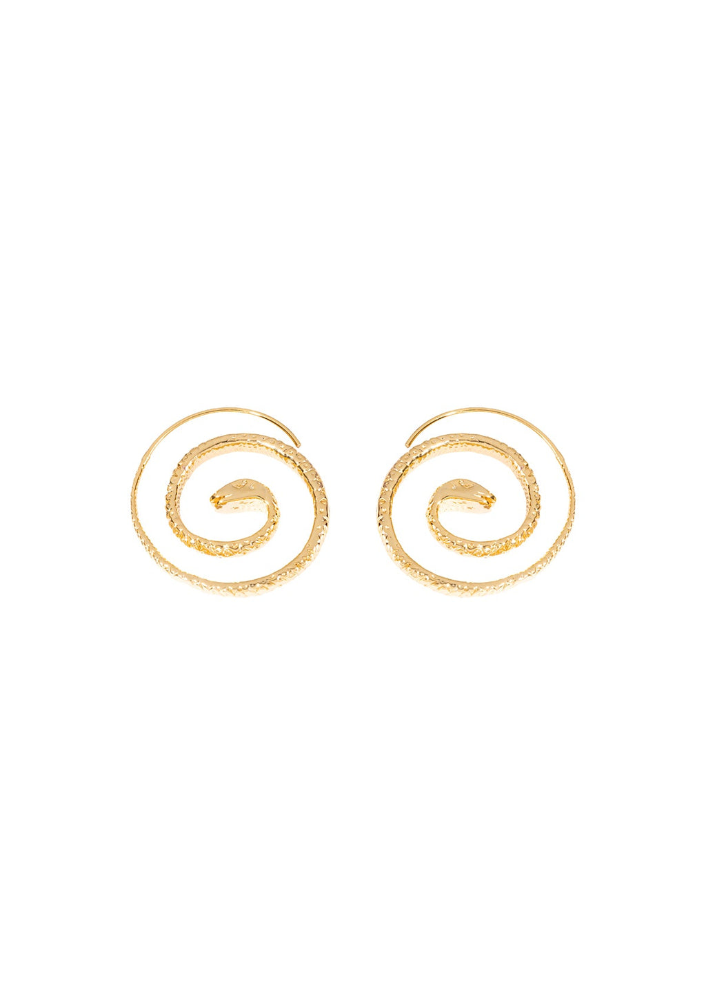 Tiny Spiral Yılan Küpe görünüm 4