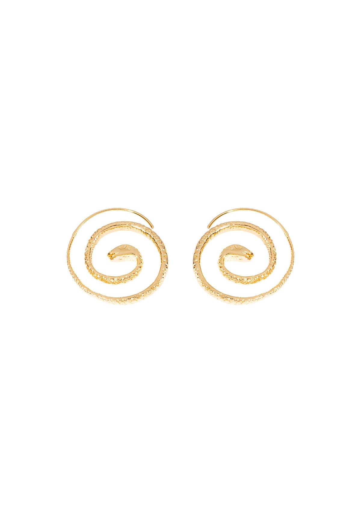Tiny Spiral Yılan Küpe görünüm 4