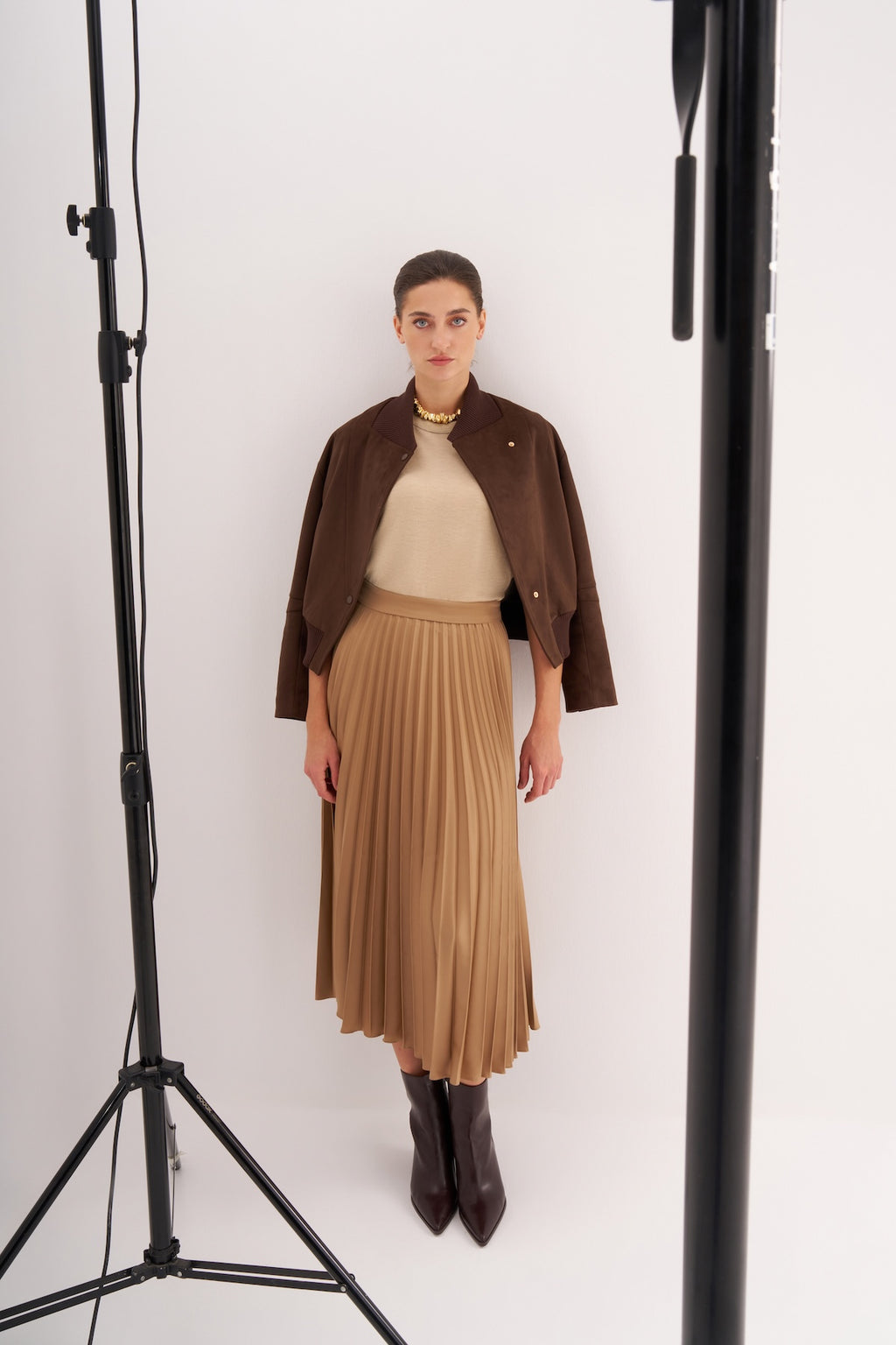 Utopian Pileli Midi Etek