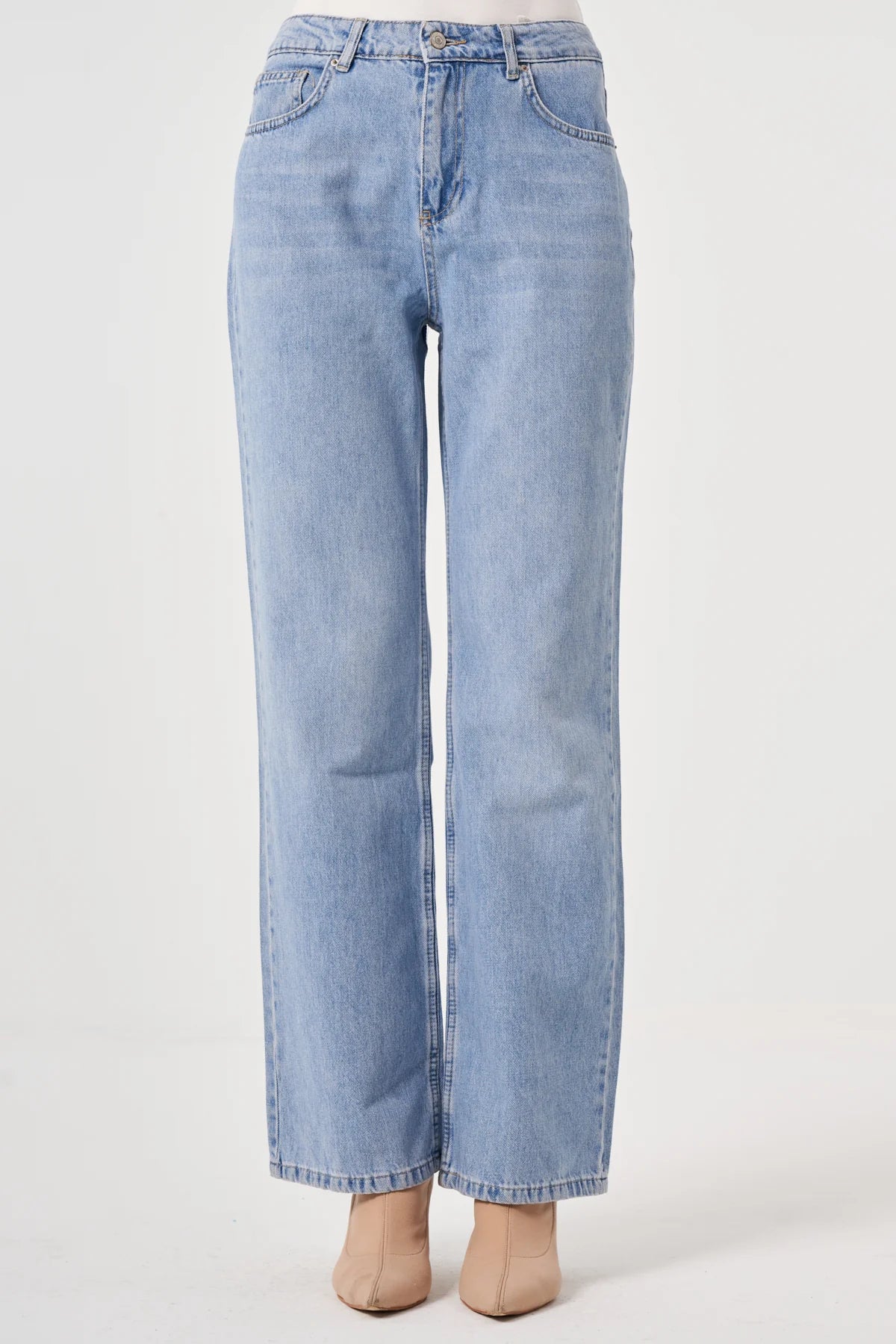 Utopian Yüksek Bel Geniş Paça Jean