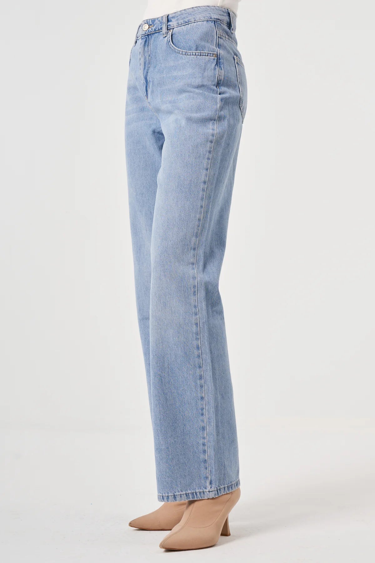 Utopian Yüksek Bel Geniş Paça Jean