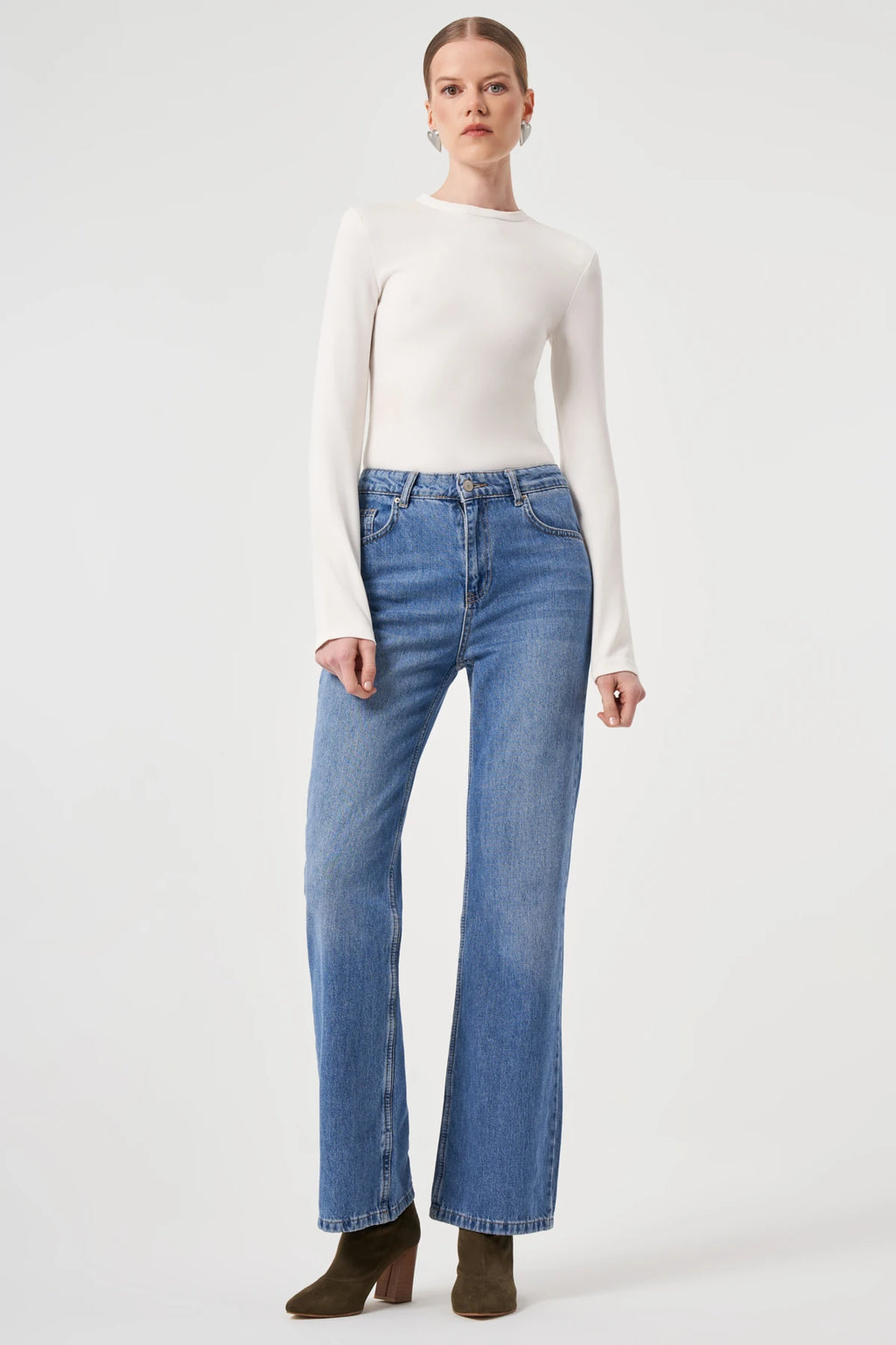 Utopian Yüksek Bel Geniş Paça Jean