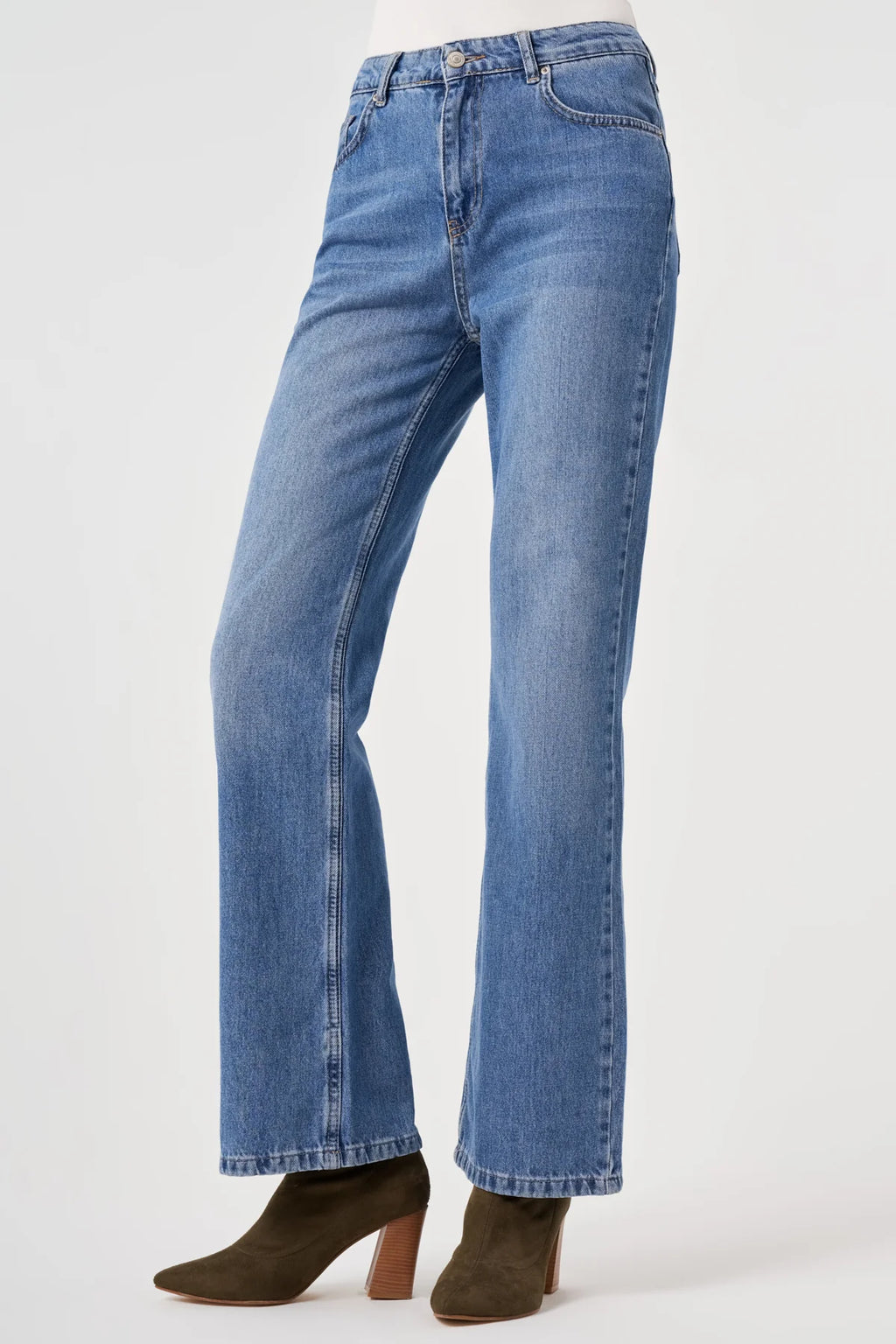 Utopian Yüksek Bel Geniş Paça Jean