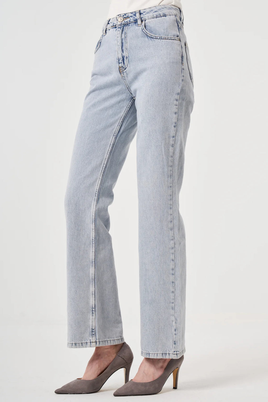 Utopian Yüksek Bel Geniş Paça Jean