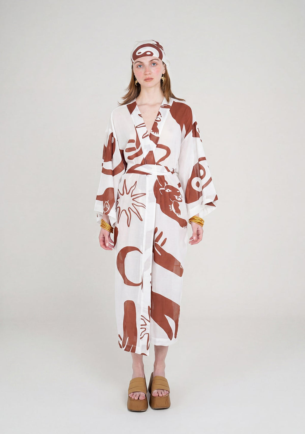 Tiny Yin Yang Light Ritual Kimono görünüm 4