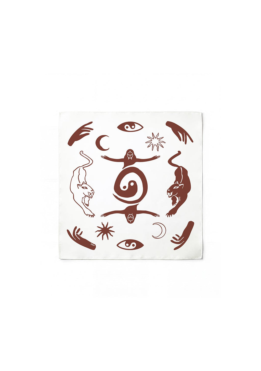 Tiny Yin Yang Light Silky Scarf ana görünüm